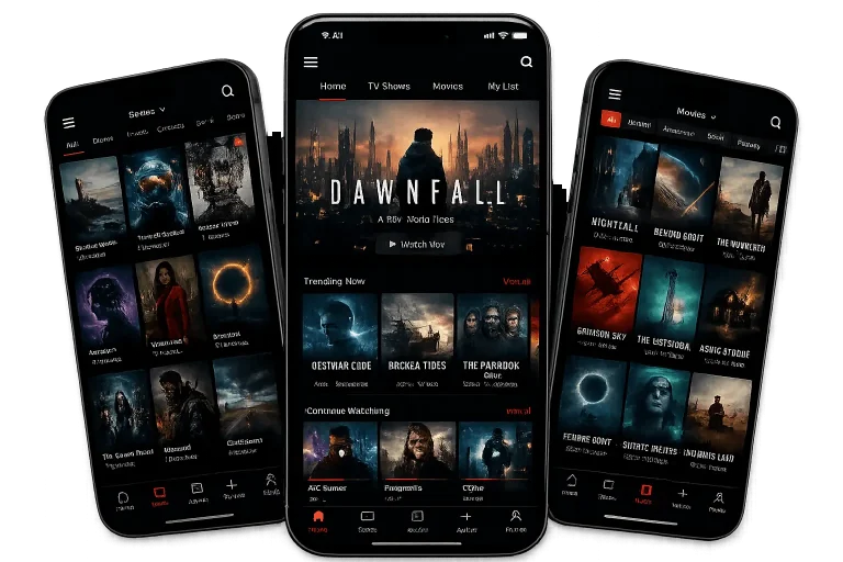 Netfly App Screens