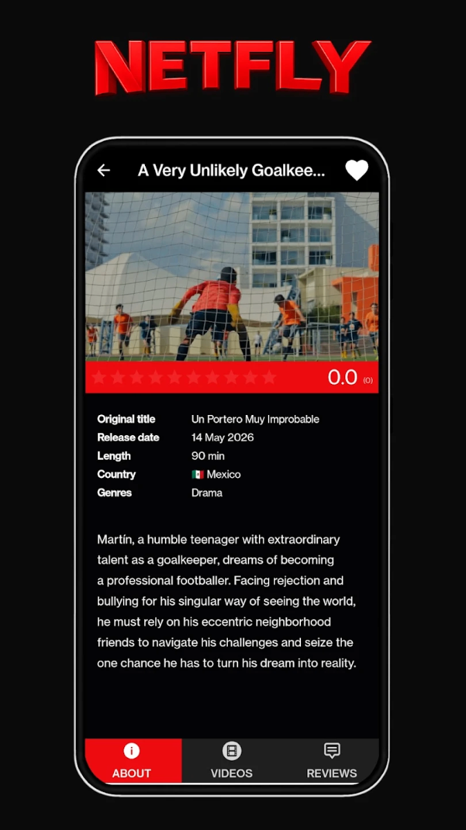 Netfly app screenshot